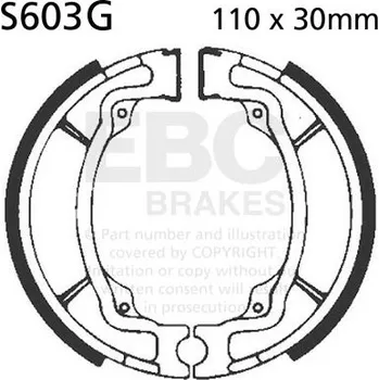 Auto-moto Sada brzdových čelistí EBC S603G drážkovaný včetně pružin