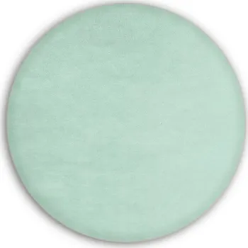 Čalouněný nástěnný panel kolo - průměr 20 cm, výška 3 cm - mátová