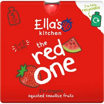 Ellas Kitchen BIO Ovocné pyré Red One Jahoda kapsičky 5x90 g