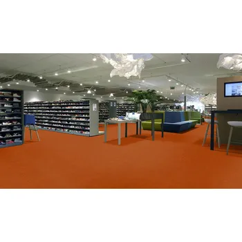 vinylová podlaha Speciální podlaha FORBO Flotex Colour Metro tangerine T546025