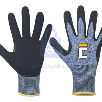 Pracovní rukavice Rukavice neprořezné máčené v nitrilu BRUJNI Palm, CERVA vel. 10, balení 1 pár