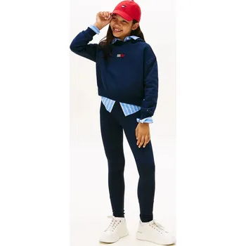 Dětské legíny Tommy Hilfiger KG0KG08774.128.176.9BYA černá 99X, vel. 176