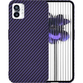 Pouzdro na mobilní telefon Techsuit Carbonite obal Nothing Phone (1) fialový