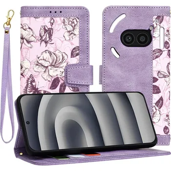 Pouzdro na mobilní telefon Techsuit FlipCraft Nothing Phone (2a) (2a) Plus Tajemná Fialová