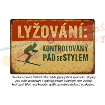 Plechová cedule Retro cedule - Sport 12 - Plast / A5 ( 20x15cm)