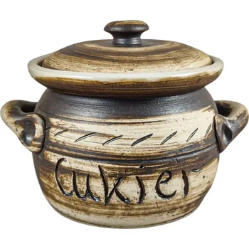 Dóza na potraviny Nádoba na CUKR o objemu 0,6 l, RETRO barva