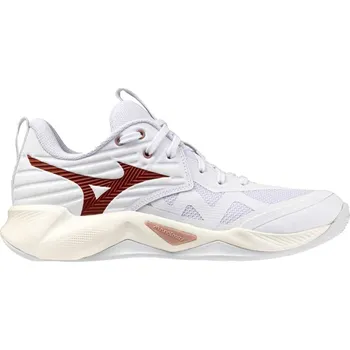 Dámská sálová obuv Dámská sálová obuv Mizuno Wave Momentum Pro W White/Rose Elegance/Lava Falls EUR 41
