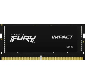 Operační paměť Operační paměť RAM pro notebook Kingston FURY Impact DDR5 32GB 4800 SO-DIMM Černá