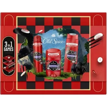 OLD SPICE NIGHT PANTHER ZESTAW GAMEBOX: DEODORANT, SPREJ, GEL DO SPRCHOVÁNÍ
