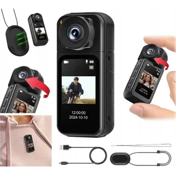 Zabezpečení domácnosti Mini sportovní kamera s WiFi, HD 1080P držák klip šňůrka Mini kamera