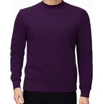 Pánský svetr z kašmíru a merino vlny, kašmírový, velikost 4XL, barva: borůvková 165