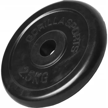 Závaží potažené/gumované Gorilla Sports 2,5 kg