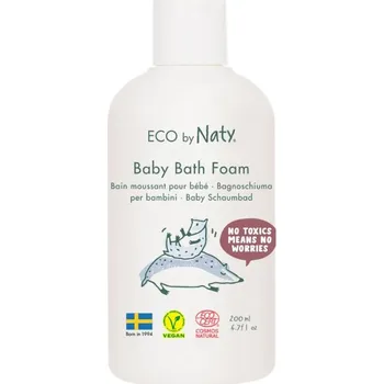 Dětský přípravek do koupele Eco by Naty Nature Babycare 100% Eko dětská pěna do koupele 200 ml