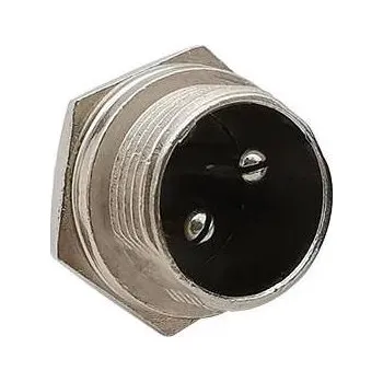 Elektrický konektor LaskaKit_cz Konektor 12mm GX12 - 2p, panel