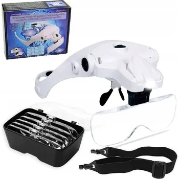 Lupa ZVĚTŠOVACÍ BRÝLE BRÝLOVÁ LUPA S LED OSVĚTLENÍM