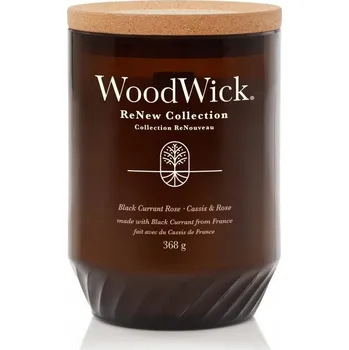 Svíčka Sójová vonná svíčka ČERNÝ RYBÍZ & RŮŽE Woodwick 1 ks