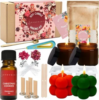 Výroba svíčky Sada na výrobu svíček 68W XXL DIY MEGA sada pro výrobu sójových svíček Dárek