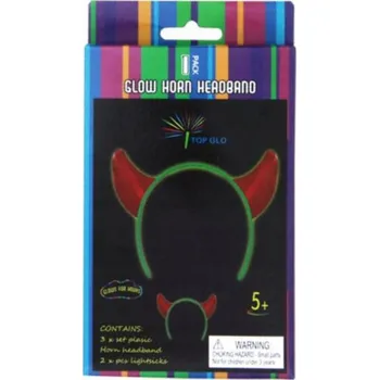 Čelenka FLUORESCENČNÍ DOPLŇKY NA PÁRTY ČELENKA S ROHY SVÍTÍCÍ PENWORD