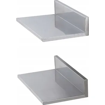 police Závěsná kuchyňská police Nerezová Ocel 406x218x85MM Nosnost 20KG 2 kusy