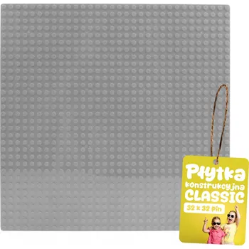 ostatní stavebnice Stavební deska pro standardní kostky 25,5 x 25,5 cm EVI Toys - j, šedá