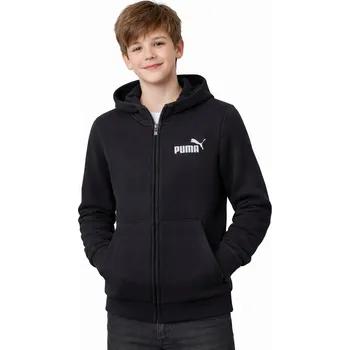 Dívčí mikina Dívčí Mikina s kapucí Puma Essentials, černá, vel. 152