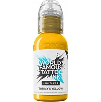 Tetovací barva WORLD FAMOUS LIMITLESS - Tommy´s Yellow 30ml