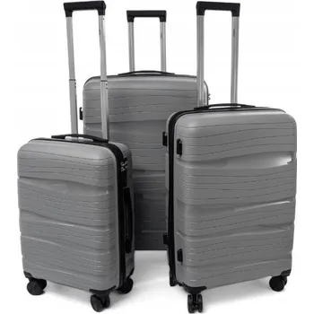 Sada 3 kufrů KEMER RGL PP3 Šedá