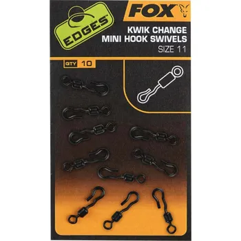 Fox Obratlík Kwik Change Mini Hook Swivel 11 10ks