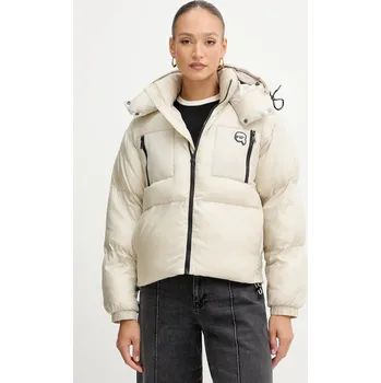 Péřová bunda Karl Lagerfeld IKON A3W15020 béžová 01C, vel. XL