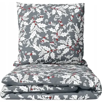 Povlečení Povlečení mikroflanel Šedá cesmína