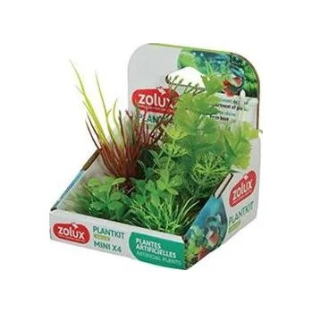 Dekorace do akvária Rostliny akvarijní PLANTKIT 2 sada MINI 4ks Zolux
