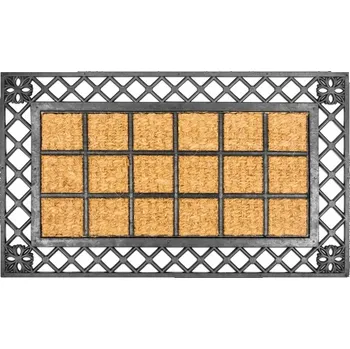 Rohožka Hotová gumová kokosová rohožka 45 x 75 cm