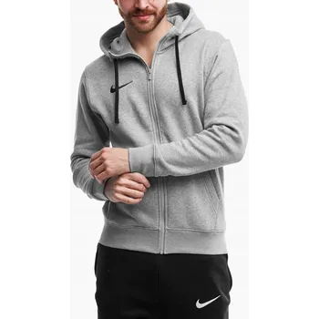 Pánská mikina Pánská mikina šedá s kapucí na zip Nike Classic CW6887-063 L