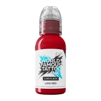 Tetovací barva WORLD FAMOUS LIMITLESS - LAVA RED - 30ML