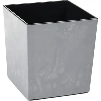 Květináč Květináč Juka 190 s vložkou Matný betonu efekt Šedý beton