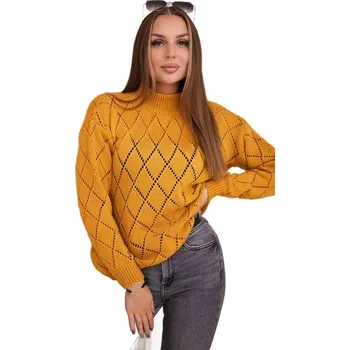 Dámský svetr Kesi dámský svetr bez barvy (transparentní) asymetrického střihu, délka do pasu, univerzální velikost