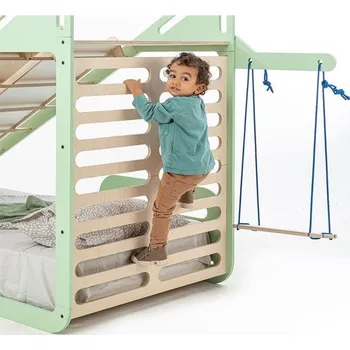 Příslušenství pro dětskou postel a kolébku MamaToyz MamaToyz – Dřevěný psací stůl a houpačka k posteli Sleepy