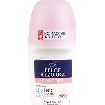 Antiperspirant Felce Azzurra roll-on s talkem 50 ml bez hliníku