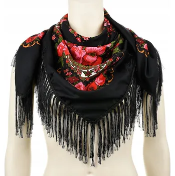 Šátek Velký horský šátek s třásněmi MÓDNÍ Folk