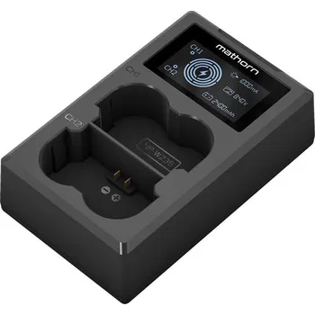 Nabíječka baterií Mathorn MBC-D250 duální USB-C nabíječka pro DMW-BLK22