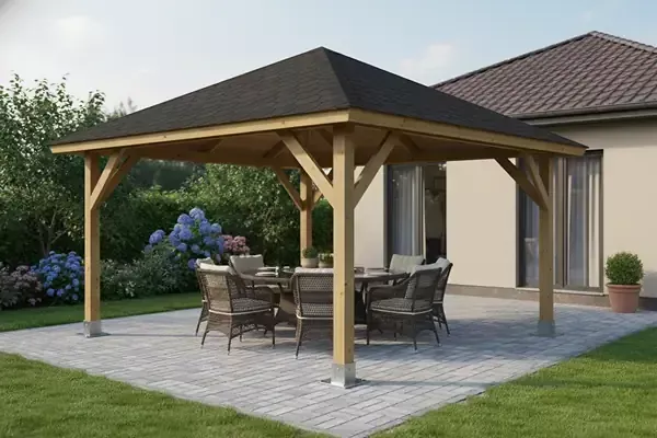 Dřevěná pergola Altán Kuba 370x370