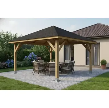 Pergola Dřevěná pergola Altán Kuba 370x370