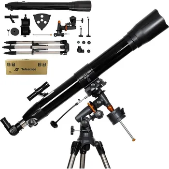 Dalekohled Genetic 4093 Hvězdářský dalekohled 80/900mm zoom 675x + příslušenství