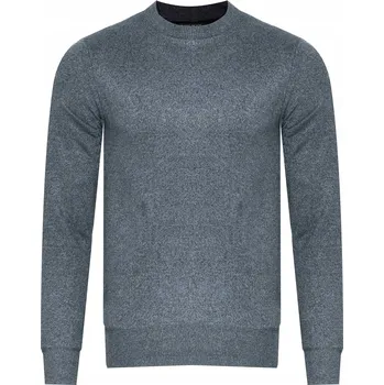 Pánský svetr PÁNSKÝ SVETR - N537 JASNOSZARY klasický elegantní šedý dárek