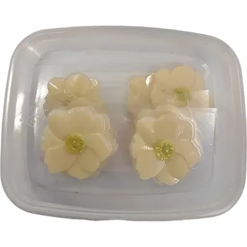 Jedlá dekorace na dort 4Cake Čokoládová dekorace Magnolie 10ks (více variant) Barva: Bílé