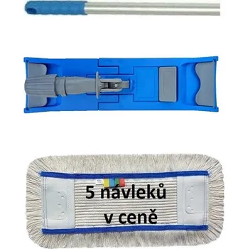 Zahradní sestava uklidshop Mop sestava s 5 návleky FLIPPER Mop UNI 40 cm TUFT