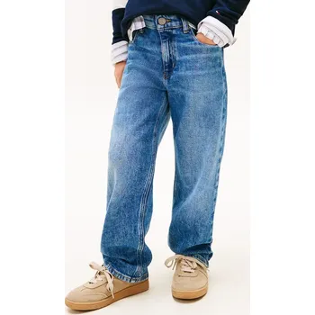 Dívčí džíny Dětské rifle Tommy Hilfiger HERITAGE FLAG BAGGY KB0KB10343.104.122.PPY2 modrá 55X, vel. 104