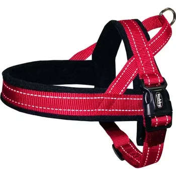 Postroj pro psa Nobby Classic Reflect Soft norský reflexní postroj červený XL