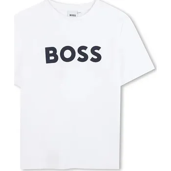 Chlapecké tričko Dětské bavlněné tričko BOSS J25P24.102.150 bílá 00X, vel. 108
