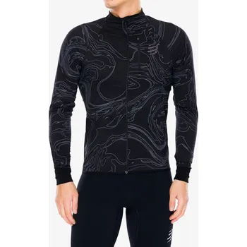 Pánská větrovka Větrovka Compressport Hurricane Windproof Jacket - black/aurora